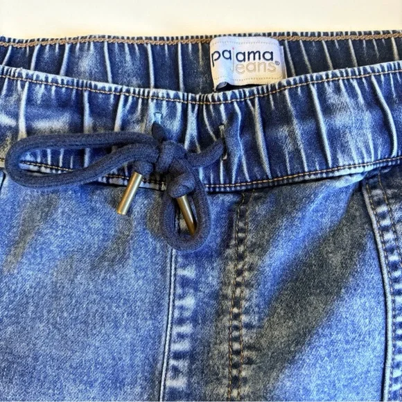 PajamaJeans Pull On Denim Jogger Jeans Large - Picture 3 of 9